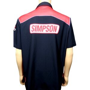 NASCAR Racing‎ Polo Shirt Men's Size XL Simpson Stilo Hans Hybrid Made In USA